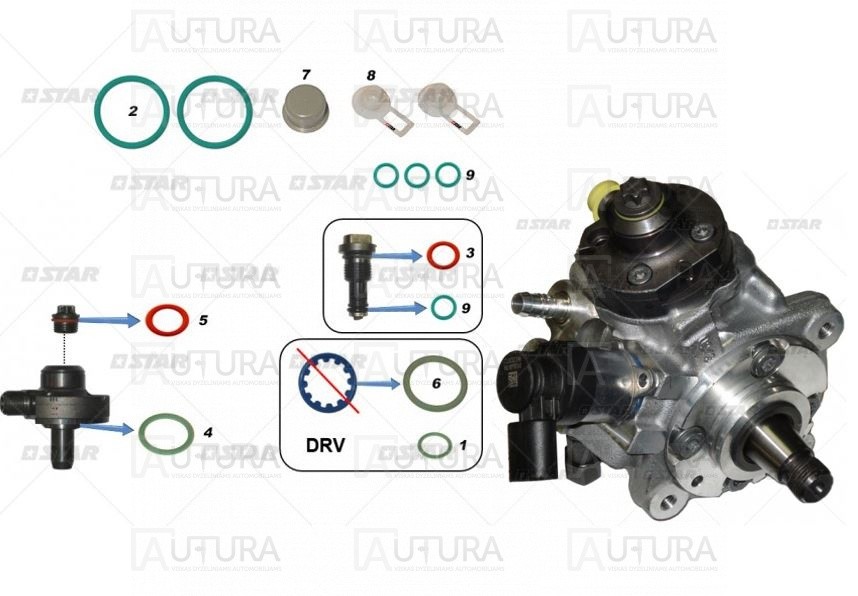 KURO SIURBLIO CR REM.KOMPL.CP4 AUDI;VW 2.0TDI