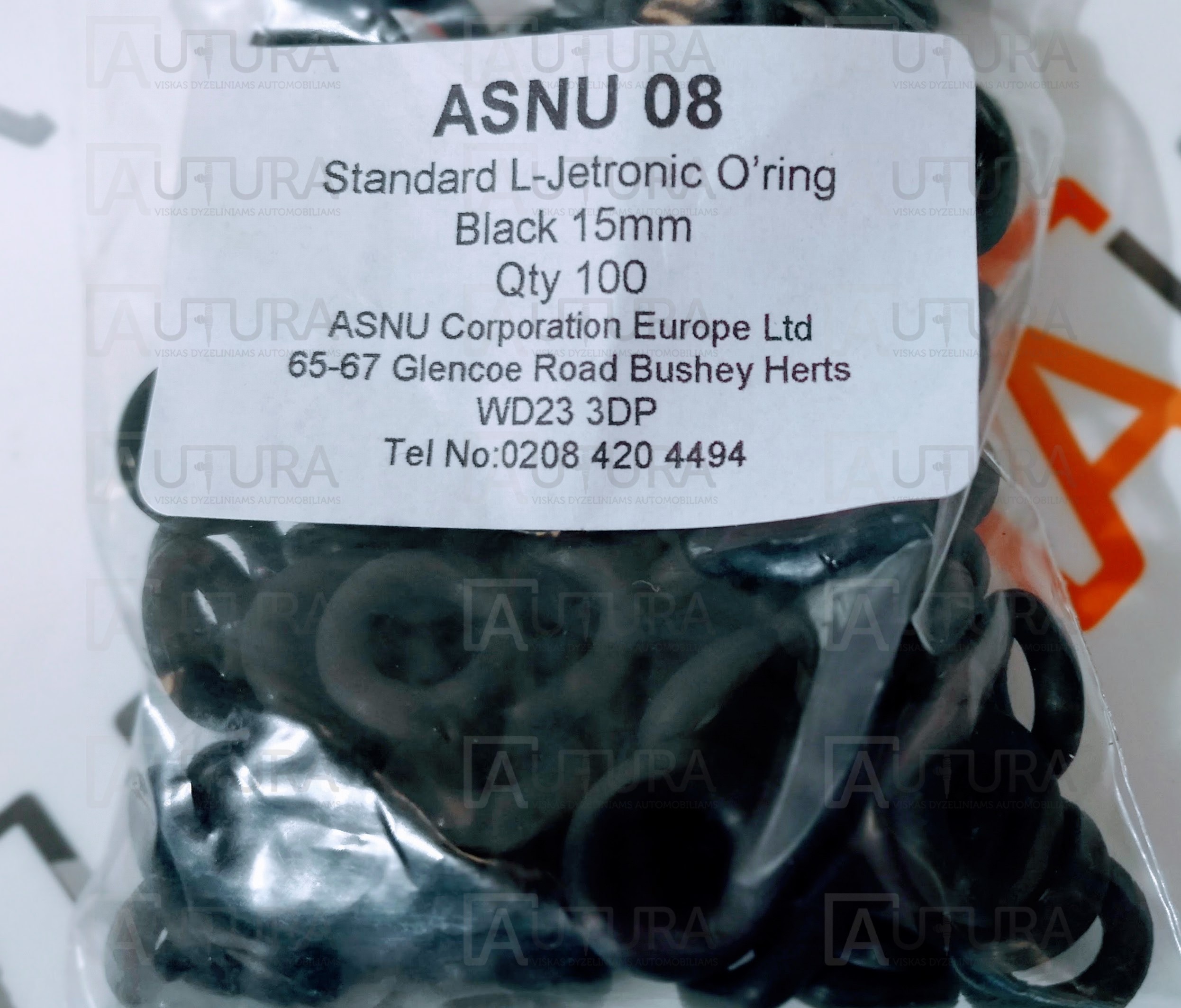 O-ZIEDAS BOSCH;WEBER;DENSO - 15MM FOR L-JETRONIC INJECTOR