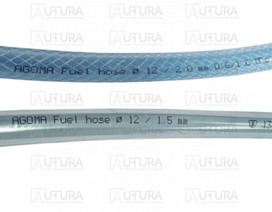Žarna kuro d12mm x16mm 6bar, permatoma su kordu