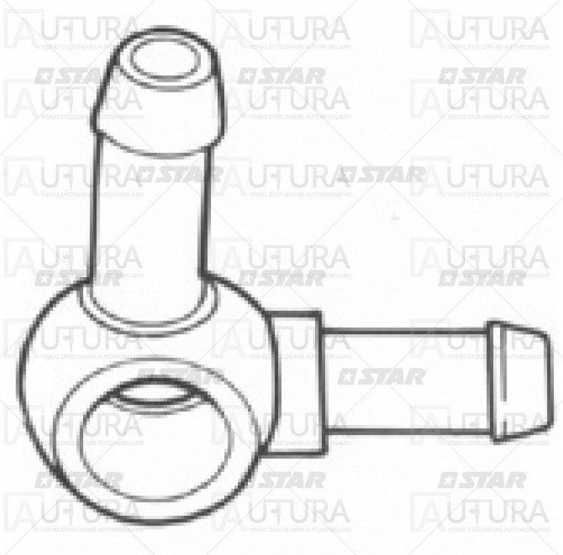 Jungtis Q12/8X8mm