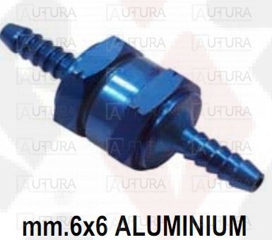 Vožtuvėlis kuro vienakryptis 6X6mm BLUE
