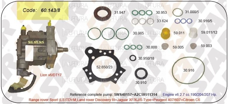 KURO SIURBL.REM.KPL.CR SIEMENS 5WS40157