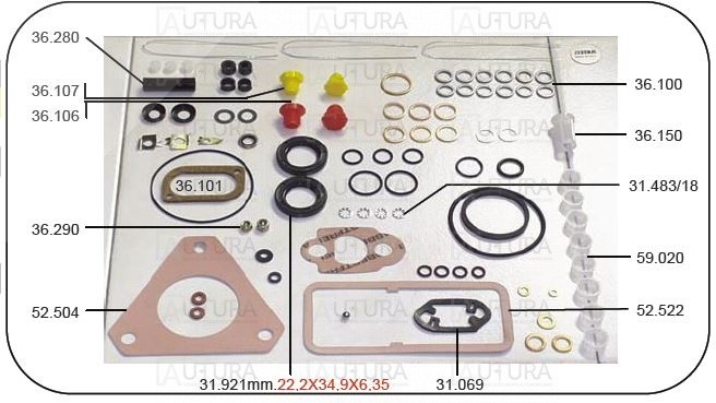 KURO SIURBL.REM.KPL.LUCAS DPA mech.FIAT TRAX