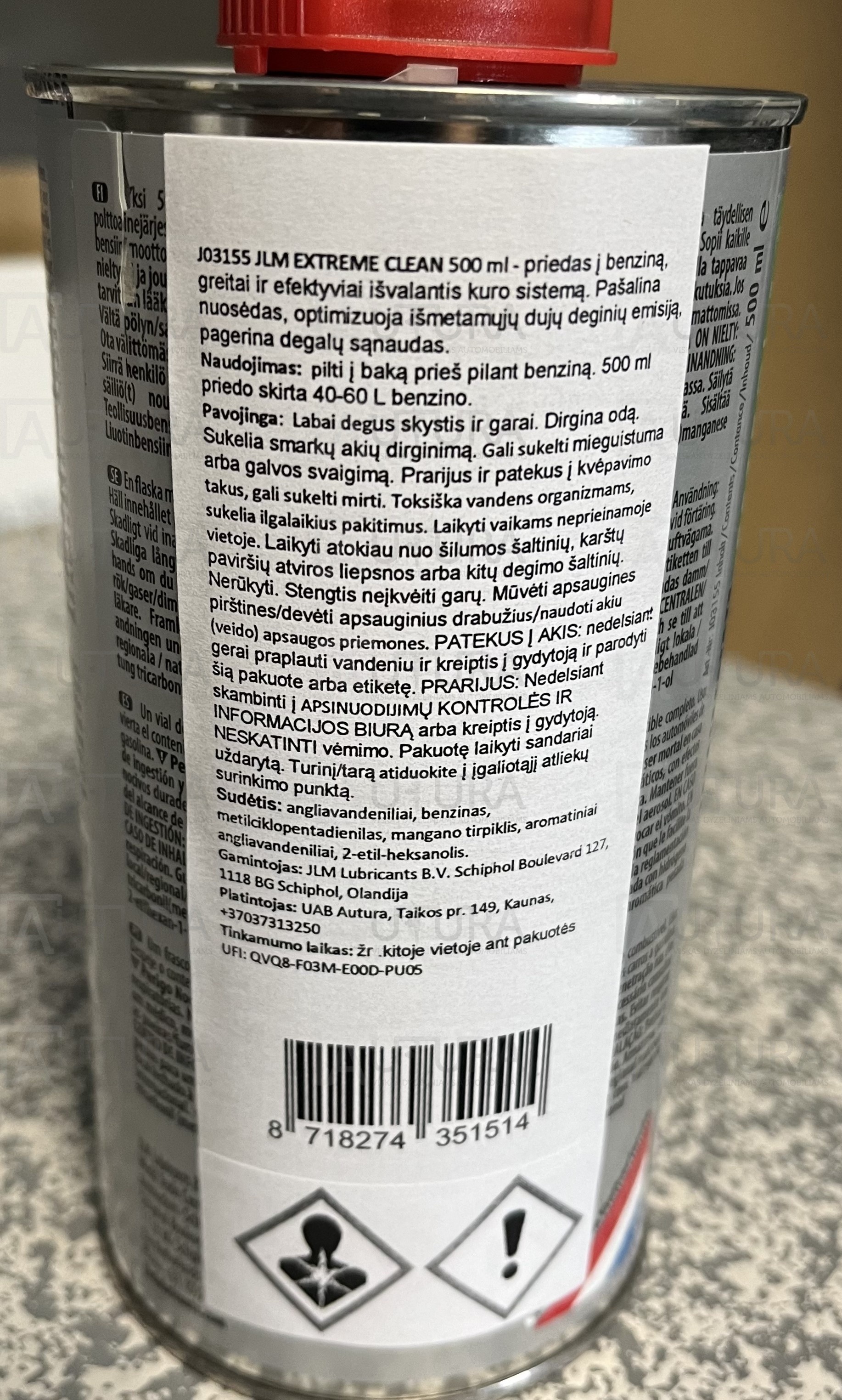 Ekstremalus valiklis benzinui JLM Petrol Extreme Clean 500ml_2